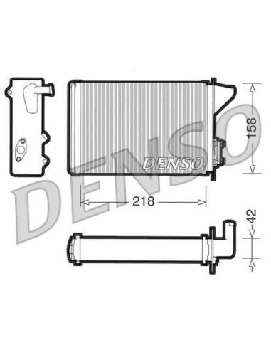 Radiador de calefacción Nps DRR09040 - DRR09040 DENSOHEATINGRADIATOR MEYLE-ORIGINAL Quality