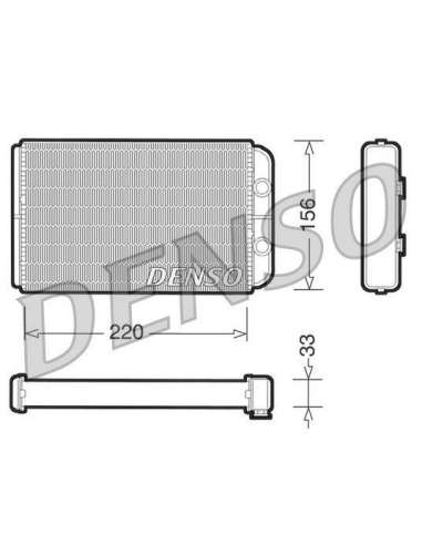 Radiador de calefacción Nps DRR09090 - DRR09090 DENSOHEATINGRADIATOR MEYLE-ORIGINAL Quality