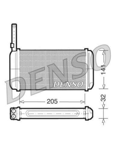 Radiador de calefacción Nps DRR10002 - DRR10002 NPS DENSOHEATINGRADIATOR MEYLE-ORIGINAL Quality