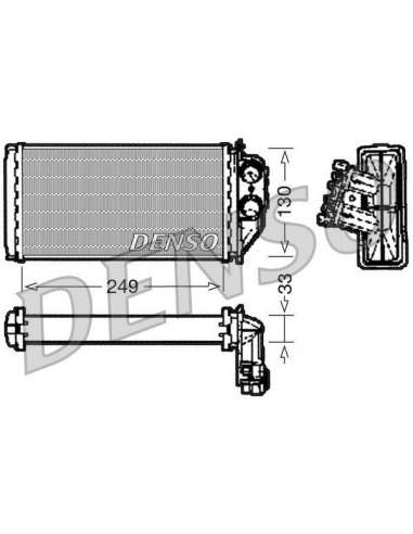 Radiador de calefacción Nps DRR21002 - DRR21002 NPS DENSOHEATINGRADIATOR MEYLE-ORIGINAL Quality