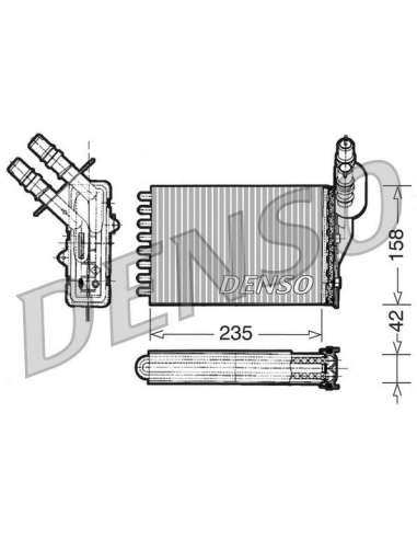 Radiador de calefacción Nps DRR23001 - DRR23001 DENSOHEATINGRADIATOR MEYLE-ORIGINAL Quality