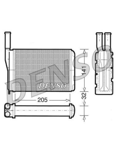 Radiador de calefacción Nps DRR23010 - DRR23010 NPS DENSOHEATINGRADIATOR MEYLE-ORIGINAL Quality