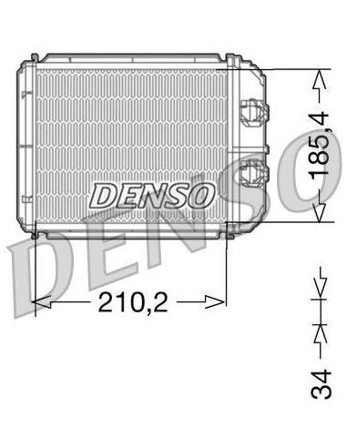 Radiador de calefacción Nps DRR23014 - DRR23014 DENSOHEATINGRADIATOR MEYLE-ORIGINAL Quality