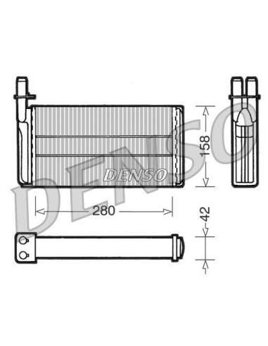 Radiador de calefacción Nps DRR25001 - DRR25001 DENSOHEATINGRADIATOR MEYLE-ORIGINAL Quality