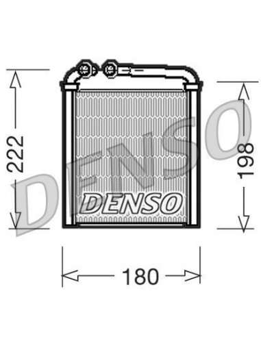 Radiador de calefacción Nps DRR32005 - DRR32005 DENSOHEATINGRADIATOR MEYLE-ORIGINAL Quality