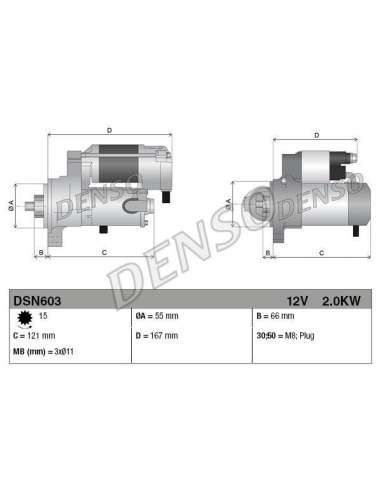 Motor de arranque Nps DSN603 - DSN603 DENSOSTARTER