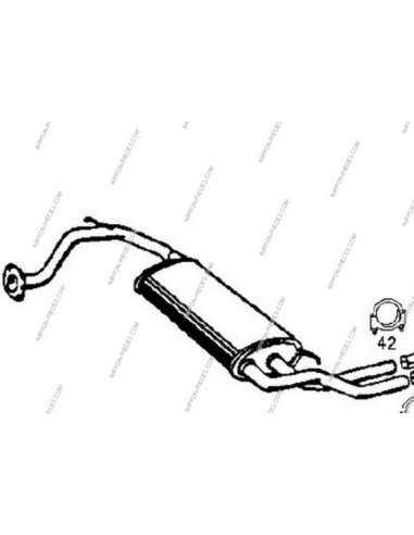 Sistema de gases de escape Nps H430A67 - H430A67 ESCAPE