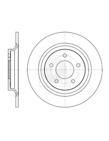Disco de freno Tras. Nps M331A32 - M331A32 DISCO DE FRENO TRASERO