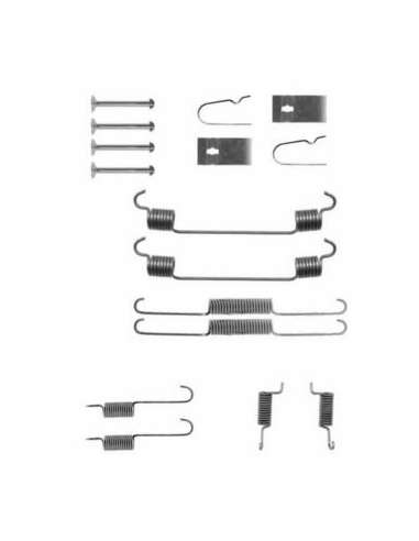 Juego de accesorios, zapatas de freno Nps M351A14 - M351A14 KIT DE PIEZAS PARA FRENO