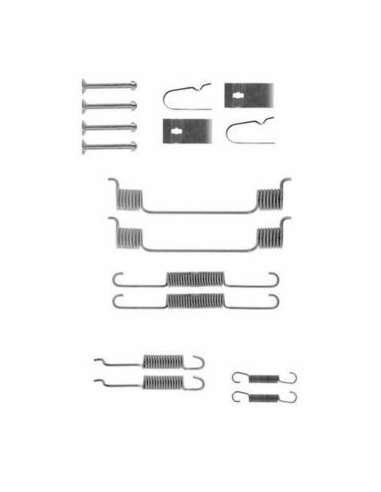 Juego de accesorios, zapatas de freno Nps M351A16 - M351A16 KIT DE PIEZAS PARA FRENO