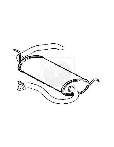 Sistema de gases de escape Nps M430I140 - M430I140 ESCAPE