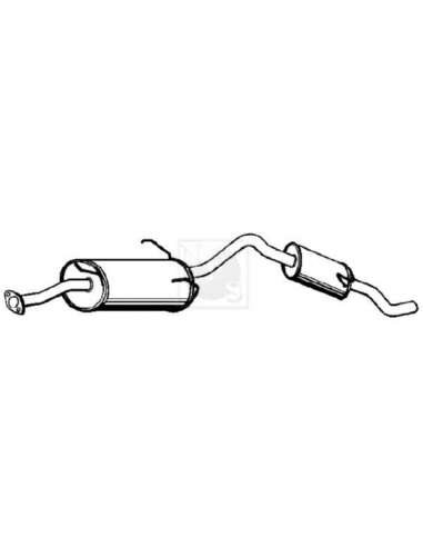 Sistema de gases de escape Nps N430N131 - N430N131 ESCAPE