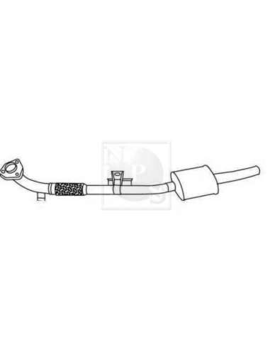 Sistema de gases de escape Nps N430N155 - N430N155 ESCAPE