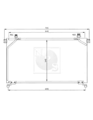 Condensador, aire acondicionado Nps N526N00 - N526N00 CONDENSADOR