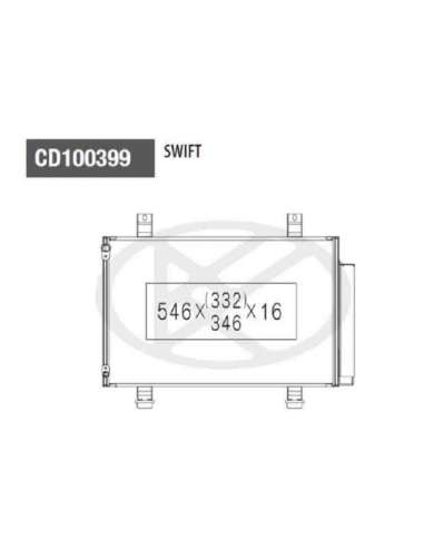 Condensador, aire acondicionado Nps S526I00 - S526I00 CONDENSADOR