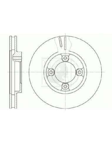 Disco de freno Del. Nps T330A103 - T330A103 NPS DISCODEFRENODELANTERO