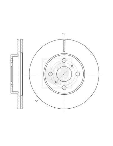 Disco de freno Del. Nps T330A13 - T330A13 DISCO DE FRENO DELANTERO