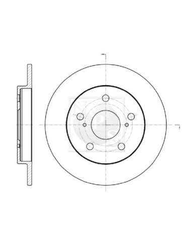Disco de freno Tras. Nps T331A55 - T331A55 DISCO DE FRENO TRASERO