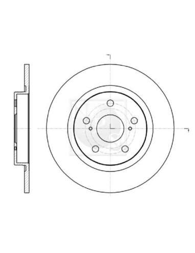 Disco de freno Tras. Nps T331A58 - T331A58 DISCO DE FRENO TRASERO