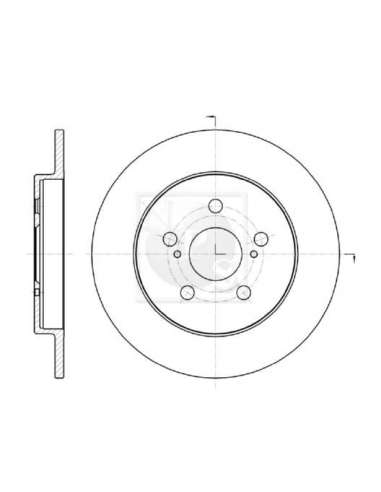 Disco de freno Tras. Nps T331A61 - T331A61 DISCO DE FRENO TRASERO