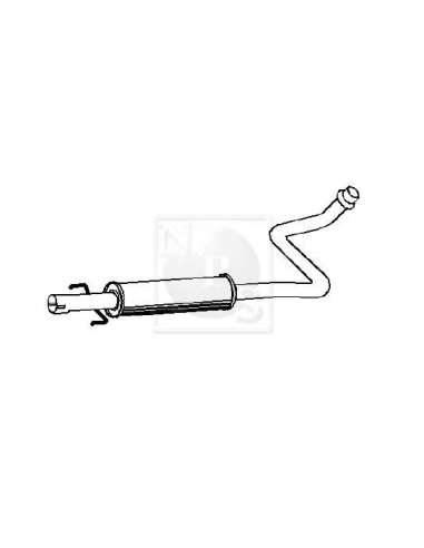 Sistema de gases de escape Nps T430A164 - T430A164 ESCAPE