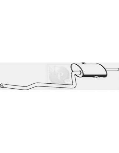 Sistema de gases de escape Nps T430A258 - T430A258 ESCAPE