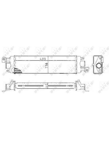 Radiador de aire de admisión Nrf 30038 - INTERCAMBIADOR DE AIRE TURISMO -
