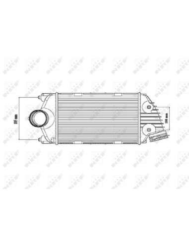 Radiador de aire de admisión Nrf 30186 - INTERCAMBIADOR DE AIRE TURISMO T2 10-