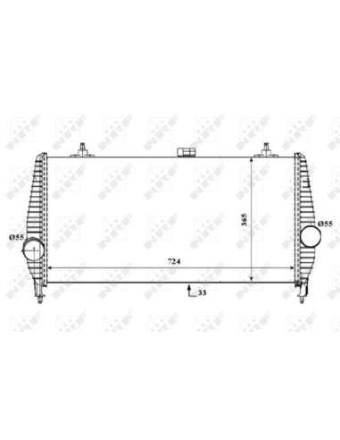 Radiador de aire de admisión Nrf 30194 - INTERCAMBIADOR DE AIRE TURISMO -