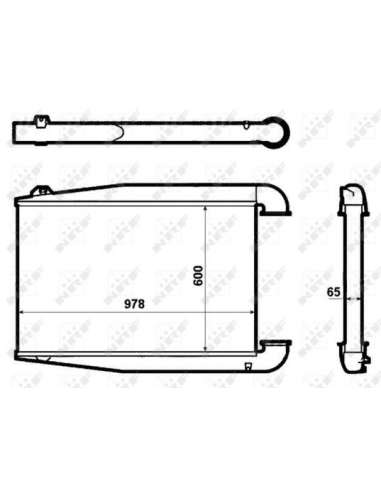 Radiador de aire de admisión Nrf 30230 - INTERCAMBIADOR DE AIRE AUTOCAR