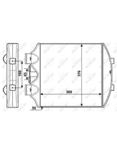 Radiador de aire de admisión Nrf 30236 - INTERCAMBIADOR DE AIRE TURISMO -