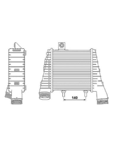 Radiador de aire de admisión Nrf 30237 - RADIADOR DE AIRE DE ADMISION