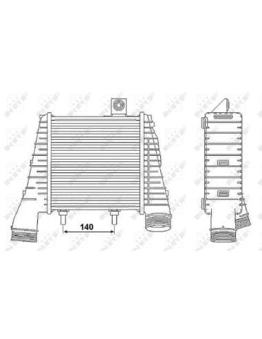 Radiador de aire de admisión Nrf 30238 - INTERCAMBIADOR DE AIRE TURISMO 1-