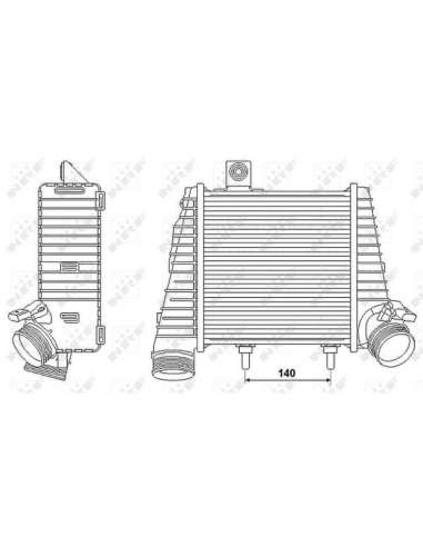 Radiador de aire de admisión Nrf 30239 - INTERCAMBIADOR DE AIRE TURISMO 1-