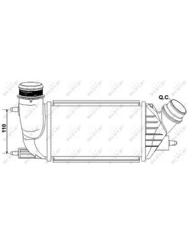 Radiador de aire de admisión Nrf 30242 - INTERCAMBIADOR DE AIRE TURISMO -