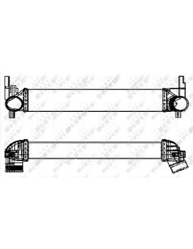 Radiador de aire de admisión Nrf 30253 - INTERCAMBIADOR DE AIRE TURISMO