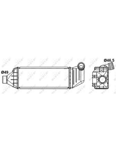 Radiador de aire de admisión Nrf 30275 - INTERCAMBIADOR DE AIRE TURISMO 6-