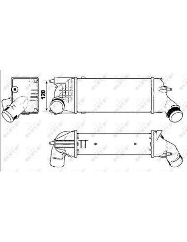 Radiador de aire de admisión Nrf 30277 - INTERCAMBIADOR DE AIRE TURISMO -