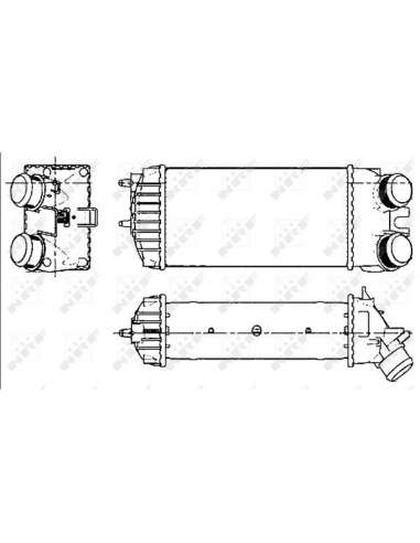 Radiador de aire de admisión Nrf 30278 - INTERCAMBIADOR DE AIRE TURISMO ngo 05-