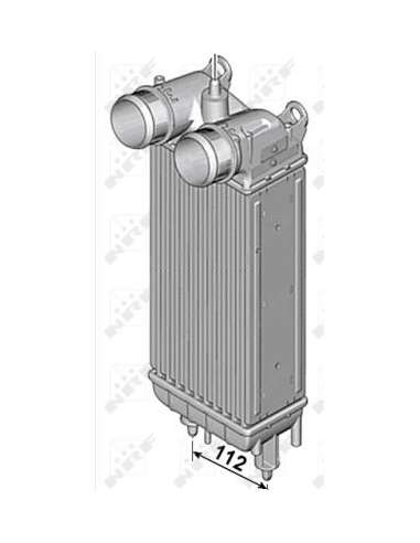 Radiador de aire de admisión Nrf 30282 - INTERCAMBIADOR DE AIRE TURISMO -