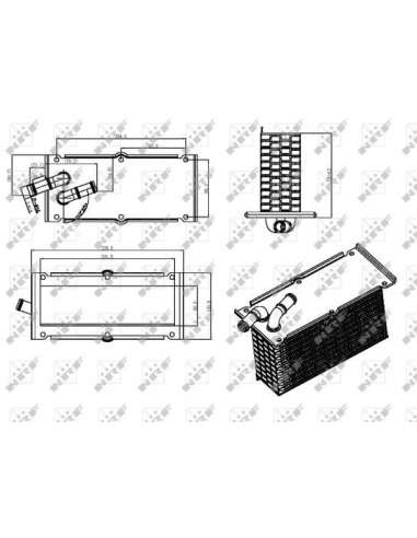 Radiador de aire de admisión Nrf 30292 - INTERCAMBIADOR DE AIRE TURISMO 2D 09/2009-