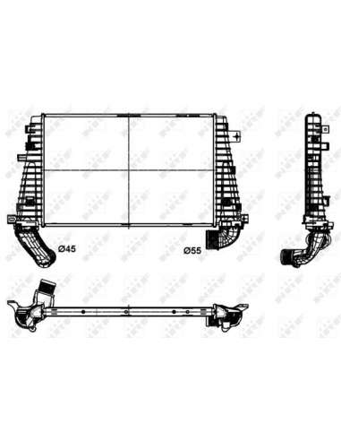 Radiador de aire de admisión Nrf 30300 - INTERCAMBIADOR DE AIRE TURISMO Astra 06- EASY FIT