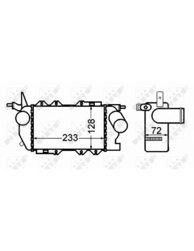 Radiador de aire de admisión Nrf 30309 - INTERCAMBIADOR DE AIRE TURISMO .7TD 09-1995 EASY FIT