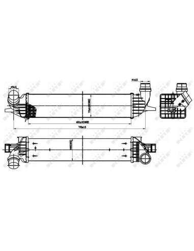 Radiador de aire de admisión Nrf 30312 - INTERCAMBIADOR DE AIRE TURISMO a 07- EASY FIT