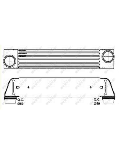 Radiador de aire de admisión Nrf 30317 - INTERCAMBIADOR DE AIRE TURISMO EASY FIT