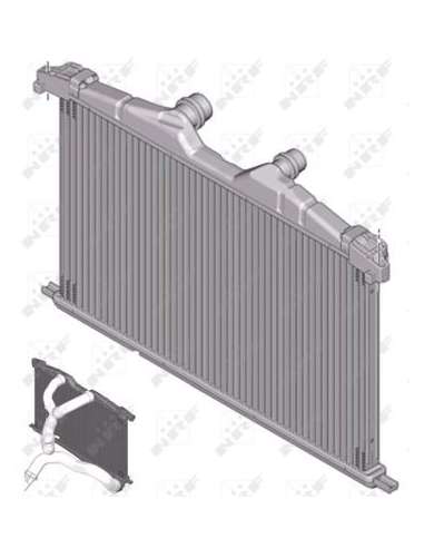 Radiador de aire de admisión Nrf 30320 - INTERCAMBIADOR DE AIRE TURISMO - EASY FIT