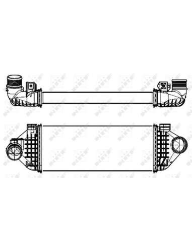 Radiador de aire de admisión Nrf 30321 - INTERCAMBIADOR DE AIRE TURISMO 0- EASY FIT