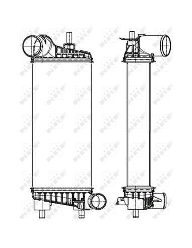 Radiador de aire de admisión Nrf 30322 - RADIADOR, REFRIGERACION MOTOR - EASY FIT