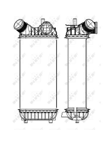 Radiador de aire de admisión Nrf 30324 - INTERCAMBIADOR DE AIRE TURISMO - EASY FIT