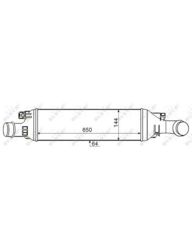 Radiador de aire de admisión Nrf 30339 - INTERCAMBIADOR DE AIRE TURISMO EASY FIT